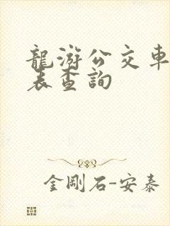龙游公交车时刻表查询