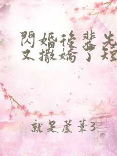 闪婚后裴先生又又撒娇了短剧