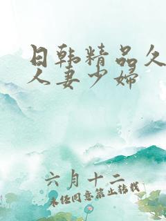 日韩精品久久久人妻少妇