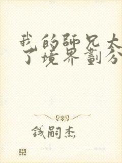 我的师兄太稳健了境界划分