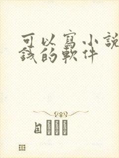 可以写小说赚点钱的软件