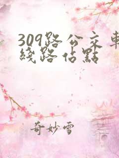 309路公交车线路站点