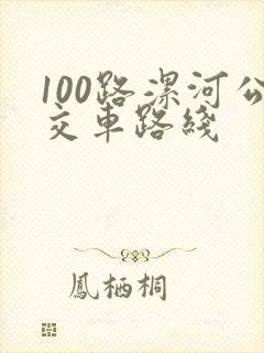 100路漯河公交车路线 100路漯河公交车路线