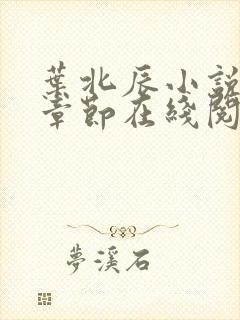 叶北辰小说最新章节在线阅读