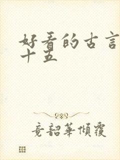 好看的古言小说十五