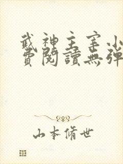 武神主宰小说免费阅读无弹窗