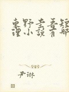 东野圭吾短篇推理小说有哪些