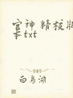 官神 精校版全本txt