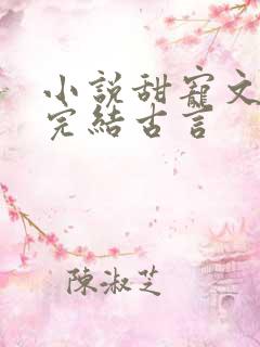 小说甜宠文短篇完结古言