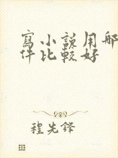 写小说用哪个软件比较好