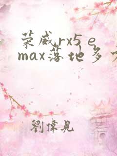 荣威rx5 emax落地多少钱