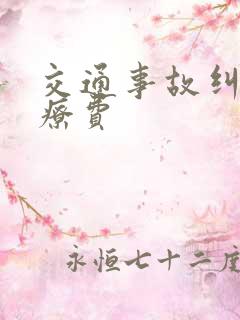 交通事故纠纷医疗费