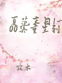 夏范末日1~500集重生到末世别人叫我败