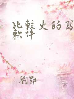 比较火的写小说软件