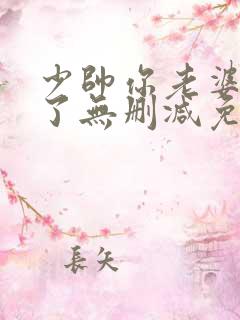 少帅你老婆又跑了无删减免费阅读