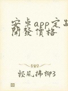 安卓app定制开发价格