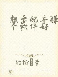 想要配音赚钱哪个软件好 想要配音赚钱哪个软件好