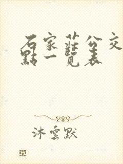 石家庄公交充值点一览表