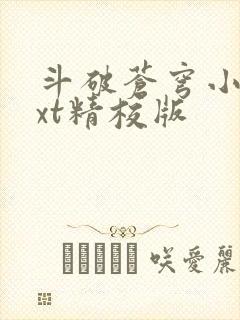 斗破苍穹小说txt精校版 斗破苍穹小说txt精校版