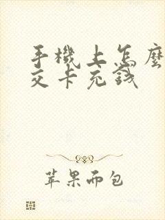 手机上怎么给公交卡充钱