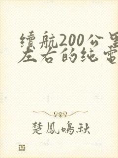 续航200公里左右的纯电动汽车