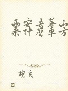 西安去华山景区乘什么车方便