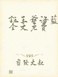 钰王爷洛蓝小说全文免费