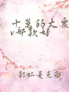 十万的大众suv哪款好