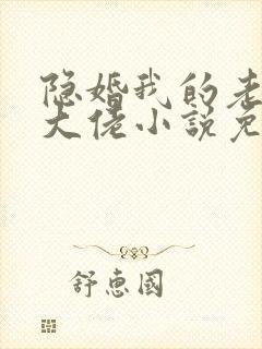 隐婚我的老公是大佬小说免费阅读 隐婚我的老公是大佬小说免费阅读