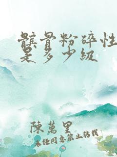 髌骨粉碎性骨折是多少级