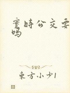 实时公交要收费吗