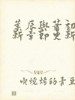 叶辰与萧初然最新章节更新