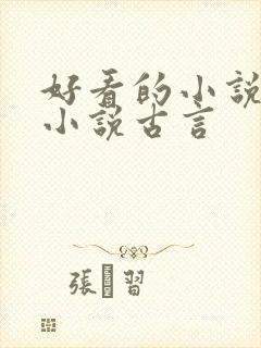 好看的小说言情小说古言