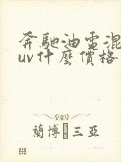 奔驰油电混动suv什么价格