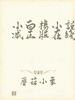 小白杨小说无删减正版在线阅读