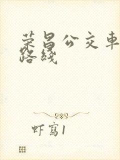 荣昌公交车查询路线