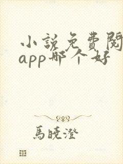 小说免费阅读的app哪个好