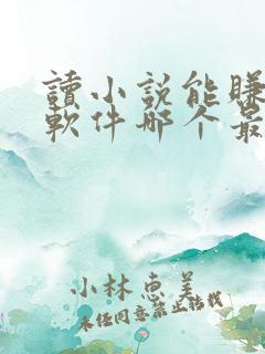 读小说能赚钱的软件哪个最好