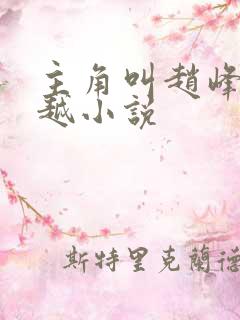 主角叫赵峰的穿越小说