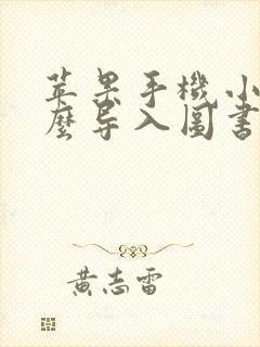 苹果手机小说怎么导入图书