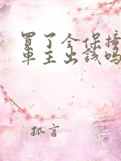 买了全保撞人要车主出钱吗