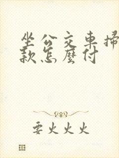 坐公交车扫码付款怎么付