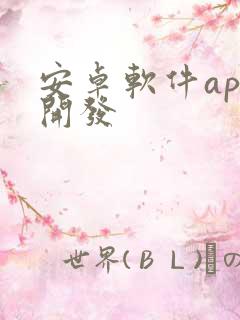 安卓软件app开发