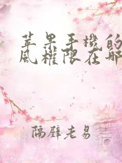 苹果手机的麦克风权限在哪里打开