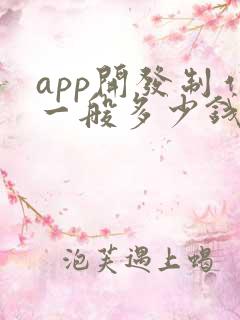 app开发制作一般多少钱