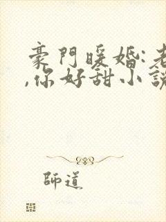 豪门暖婚:老婆,你好甜小说