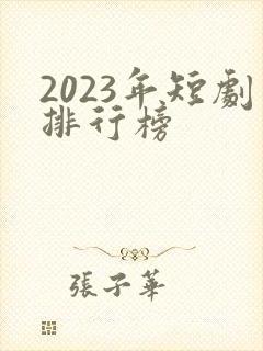 2023年短剧排行榜