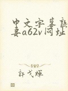 中文字幕熟女人妻a62v网址