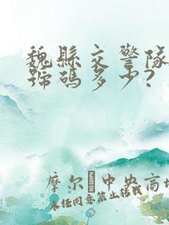 魏县交警队电话号码多少?