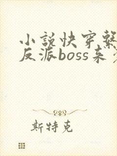 小说快穿系统之反派boss来袭免费阅读